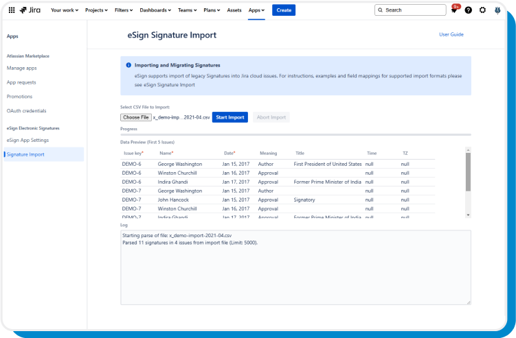 bulk invitations to sign in Jira